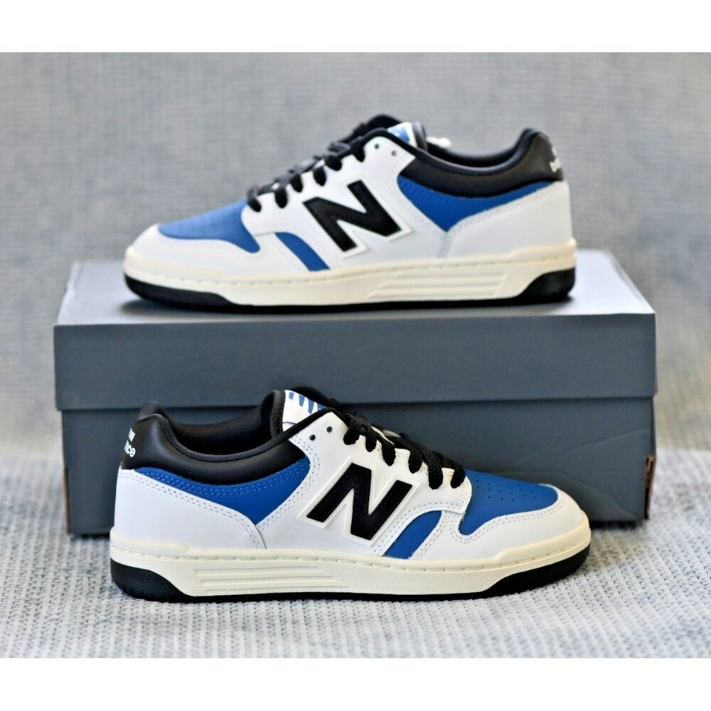 New! New Balance 480 V1 Sneaker | Color: White/Blue Agate/Black | BB480LTA